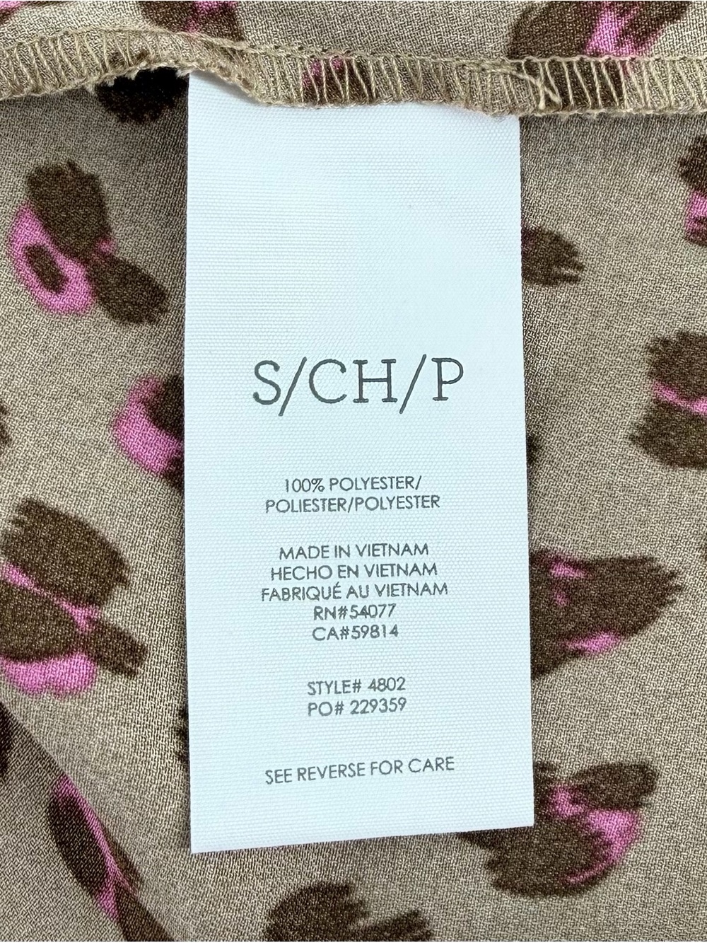 CAbi Casino Leopard Print Matte Satin Slip Dress Small - Picture 5 of 7